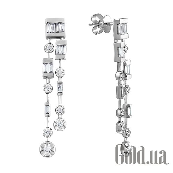 

Серьги с подвесками Lurie Jewelry, Золотые серьги с бриллиантами