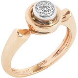 Золотое кольцо с бриллиантом, 1673373