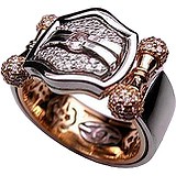 Женское золотое кольцо с бриллиантами, 1685661