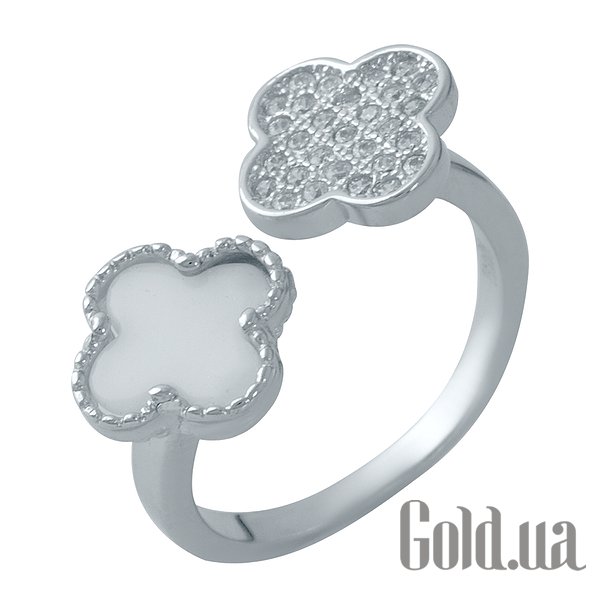 

Женские кольца Fresh Jewelry, Женское серебряное кольцо с куб. циркониями и эмалью