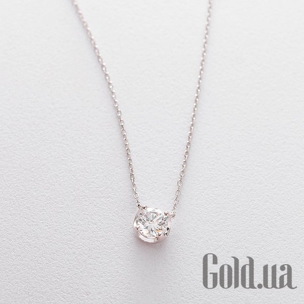 

Женские колье Украина, Серебряное колье с куб. цирконием, 45