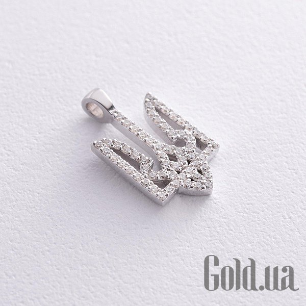 

Женские кулоны Украина, Серебряный кулон с куб. циркониями