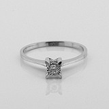 Золотое кольцо с бриллиантом, 1795741