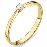 Золотое кольцо с бриллиантом, 1556126