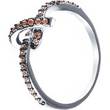 Женское серебряное кольцо с куб. циркониями, 1645726