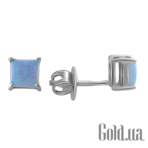 

Серьги-гвоздики Fresh Jewelry, Серебряные серьги с опалами