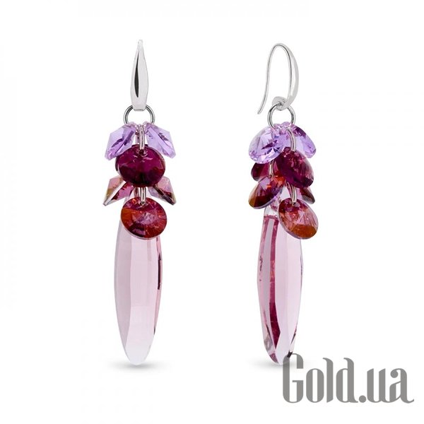 

Серьги с подвесками Spark, Стальной, Серьги с кристаллами Swarovski
