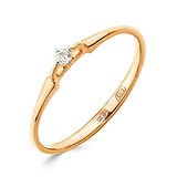 Золотое кольцо с бриллиантом, 1512607