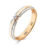 Золотое кольцо с бриллиантами, 1513375