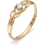 Женское золотое кольцо с бриллиантом, 1554591