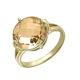 Женское золотое кольцо с кварцем, 1618335