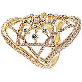 Женское золотое кольцо с бриллиантами, 1686943