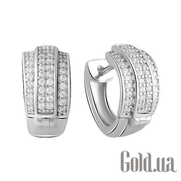 

Серьги Fresh Jewelry, Серебряные серьги с куб. циркониями