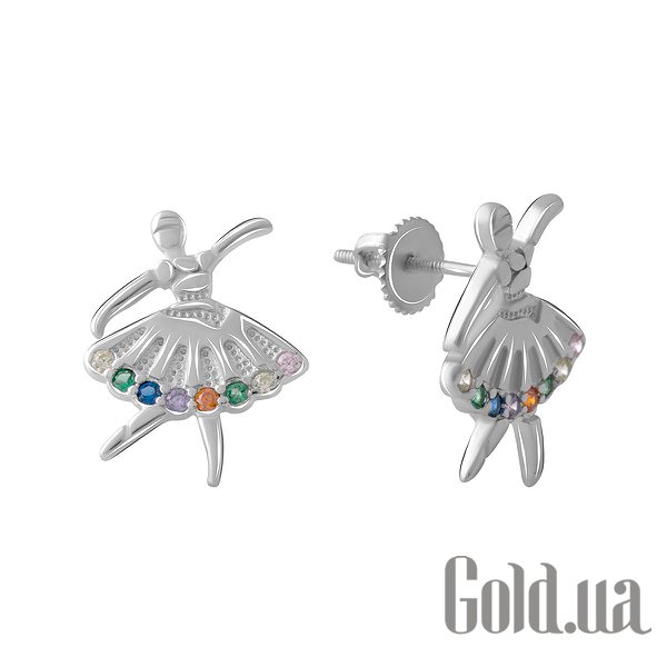 

Серьги-гвоздики Fresh Jewelry, Серебряные серьги с куб. циркониями