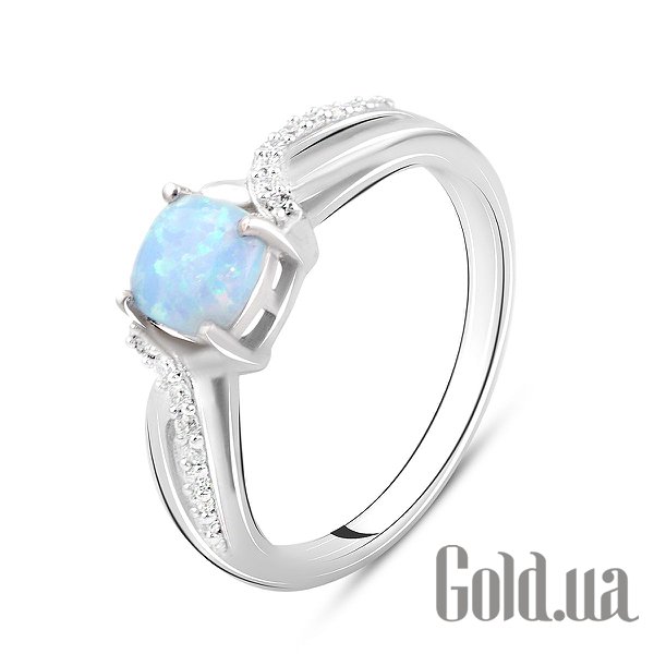 

Женские кольца Fresh Jewelry, Женское серебряное кольцо с куб. циркониями и опалом, 17