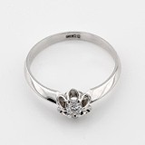 Золотое кольцо с бриллиантом, 1782943