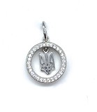 Серебряный кулон с куб. циркониями, 1787807