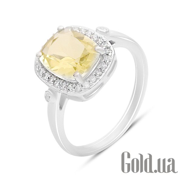 

Женские кольца Fresh Jewelry, Женское серебряное кольцо с куб. циркониями и кварцем, 17.5