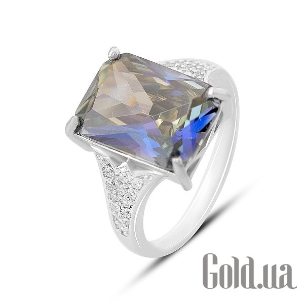 

Женские кольца Fresh Jewelry, Женское серебряное кольцо с куб. циркониями и топазом, 17