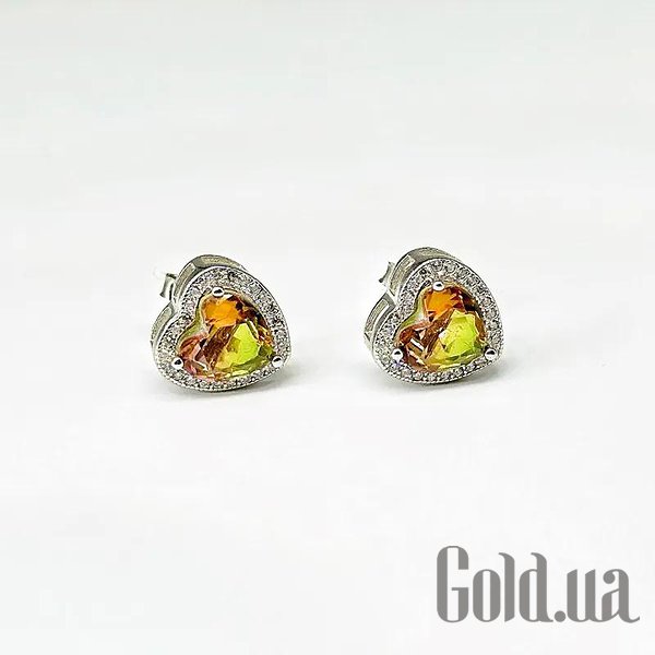 

Серьги-гвоздики Silvex925, Серебряные серьги с куб. циркониями