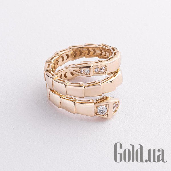 

Кольцо Украина, Женское золотое кольцо с куб. циркониями, 19
