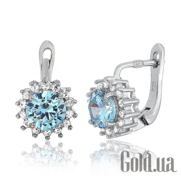 

Серьги Silvex925, Серебряные серьги с куб. циркониями