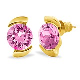 Сережки з кристалами Swarovski в позолоті, 1311392