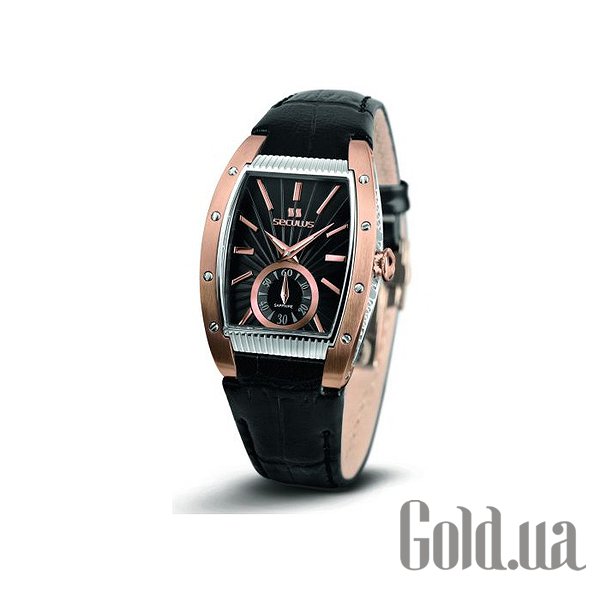 Купить Seculus Женские часы 1667.2.1069 black, pvd-r, black leather