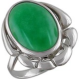 Женское серебряное кольцо с агатом, 1611936