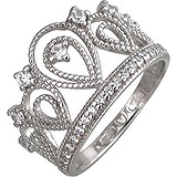SOKOLOV Женское серебряное кольцо с куб. циркониями, 1613216