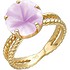 Женское золотое кольцо с аметистом - фото 1