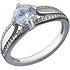 Серебряное кольцо с кристаллами Swarovski - фото 1