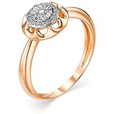 Золотое кольцо с бриллиантами, 1667232