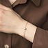 Жіночий золотий браслет з куб. цирконієм - фото 4