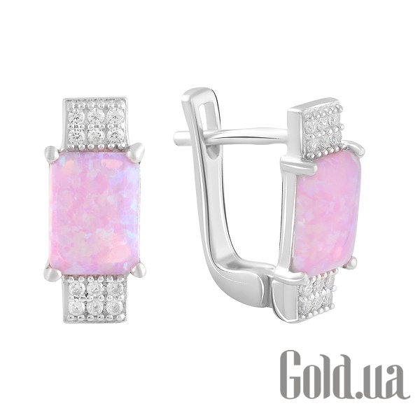 

Серьги Fresh Jewelry, Серебряные серьги с куб. циркониями и опалами