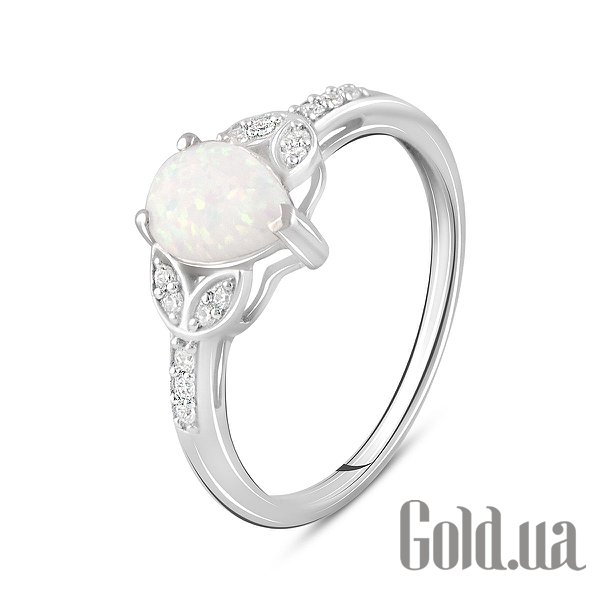 

Женские кольца Fresh Jewelry, Женское серебряное кольцо с куб. циркониями и опалом, 17.5