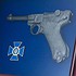 Пистолет Парабеллум и эмблема СБУ 0206016091 - фото 3