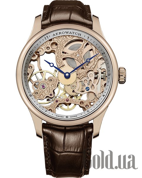 

Швейцарские часы Aerowatch, Мужские часы Renaissance Big Mechanical Skeleton 57981RO01