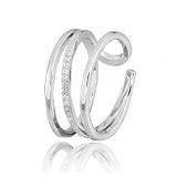 Женское серебряное кольцо с куб. циркониями, 569760