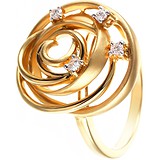 Женское золотое кольцо с бриллиантами, 1625761