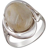 Женское серебряное кольцо с кварцем, 1642145