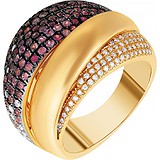 Женское золотое кольцо с бриллиантами и сапфирами, 1669793