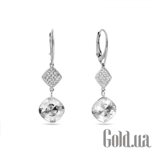 

Серьги с подвесками Spark, Стальной, Серьги с кристаллами Swarovski