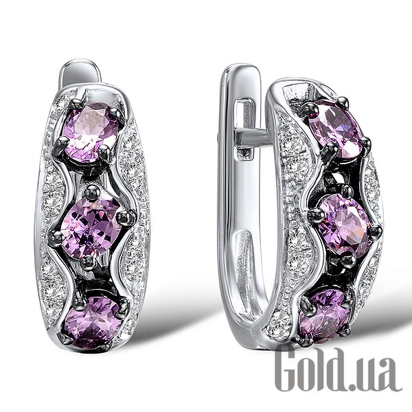 

Серьги Lurie Jewelry, Серебряные серьги с куб.циркониями