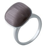 Женское серебряное кольцо с кошачьим глазом (2022879), фото