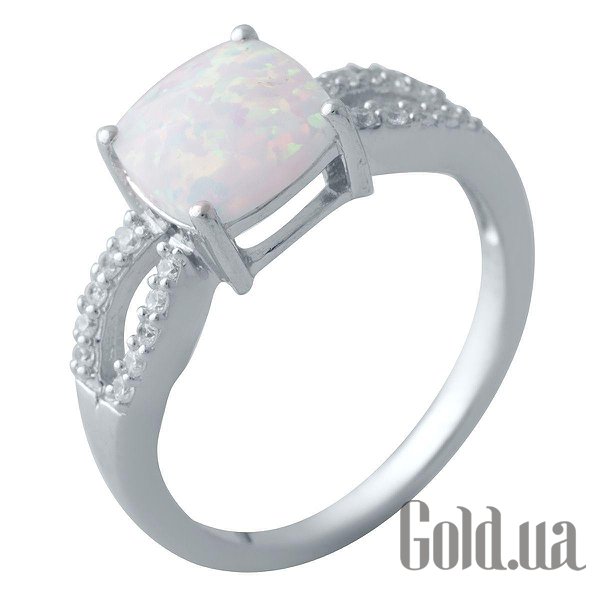 

Женские кольца Fresh Jewelry, Женское серебряное кольцо с опалом и куб. циркониями, 17