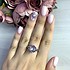 Женское серебряное кольцо с аметистом - фото 2