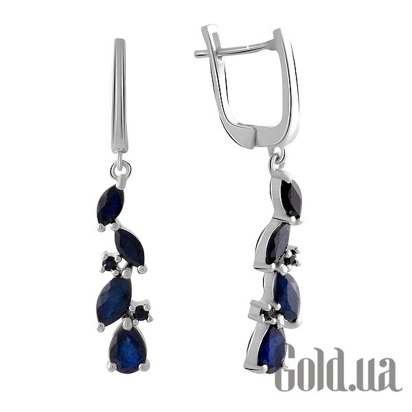 

Серьги с подвесками Fresh Jewelry, Серебряные серьги с сапфирами