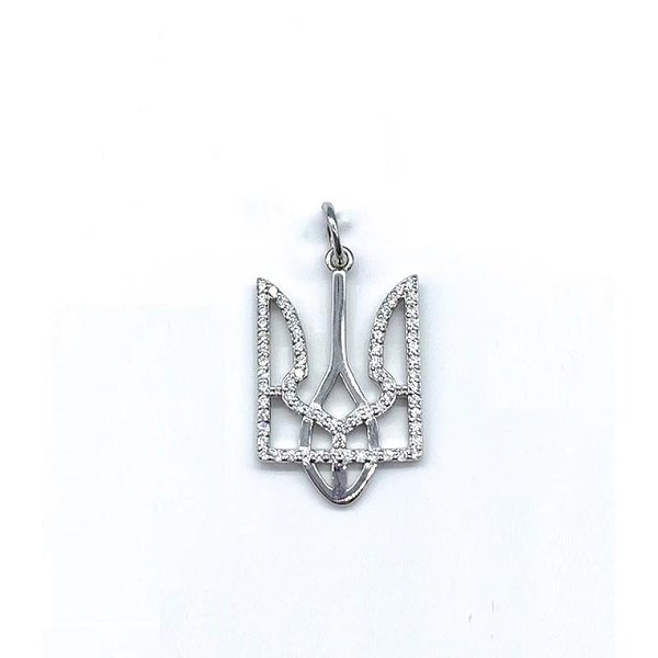 Серебряный кулон с куб. циркониями