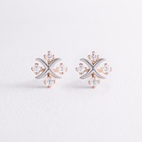 Золотые серьги с куб. циркониями, 1797281